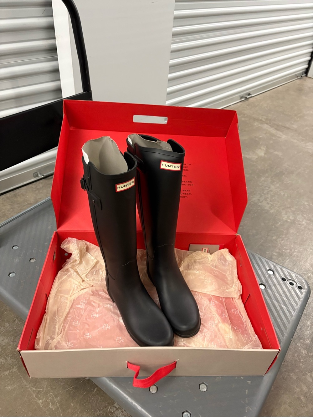 Hunter Matte Black Tall Women's Rain Boots